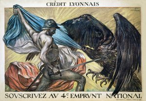 Crédit Lyonnais. Souscrivez au 4e emprunt national, 1918